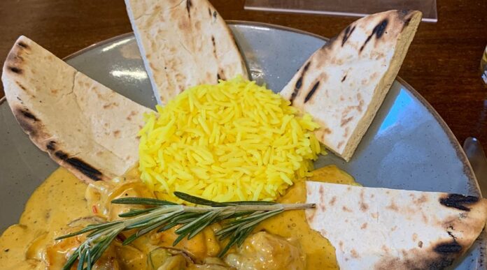 Manjaros Menu Chicken Rice and Sauces